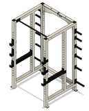 3x3 Power Rack with weight storage