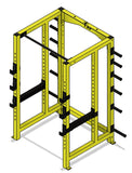 3x3 Power Rack with weight storage