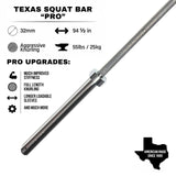 Texas Squat Bar "PRO" (Upgraded)