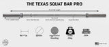 Texas Squat Bar "PRO" (Upgraded)