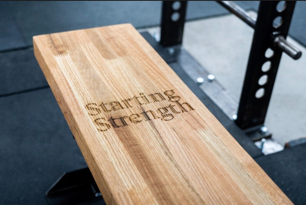 Wood bench press online rack